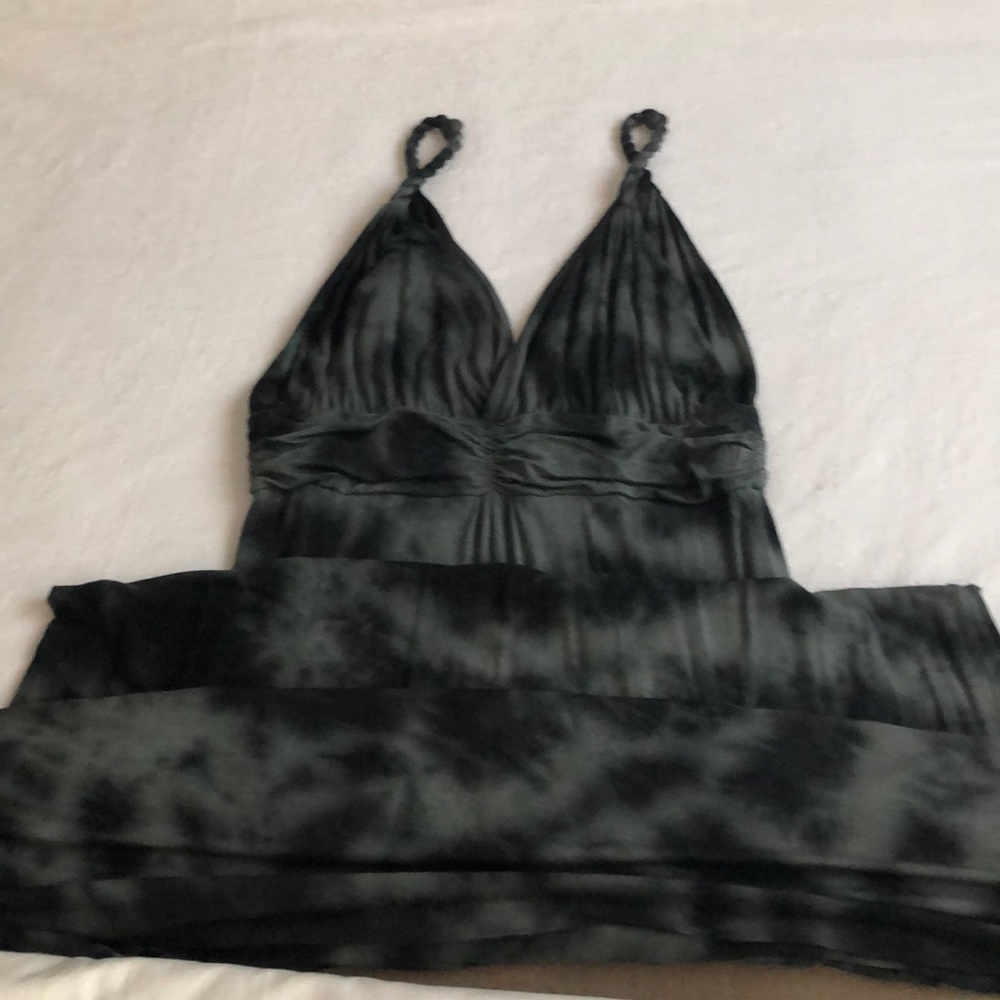 My tribe Black & grey tie dyed maxi